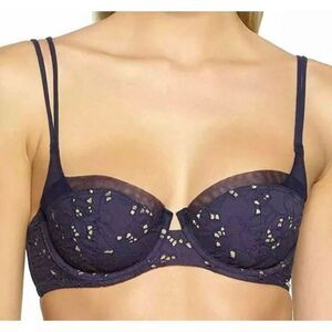Felina Unveiled Be Intriguing Bra Size 38C Beautiful Love Demi Cup Floral Eyelet